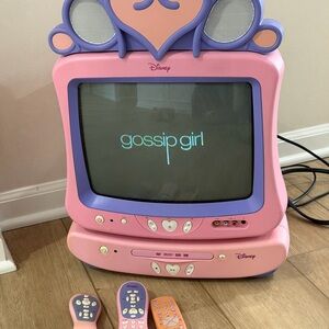 Disney Pink and Purple TV Set with Remotes